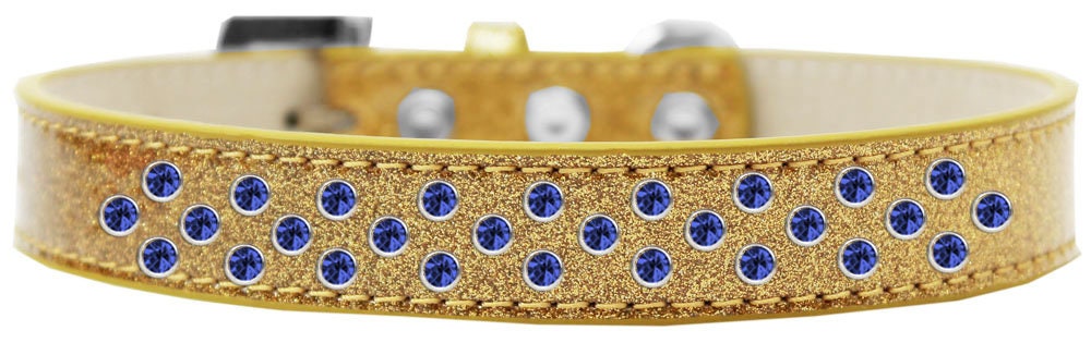 Dog, Puppy & Pet Ice Cream Collar, "Blue Crystal Rimsets Sprinkles"