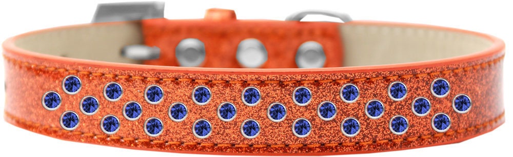 Dog, Puppy & Pet Ice Cream Collar, "Blue Crystal Rimsets Sprinkles"