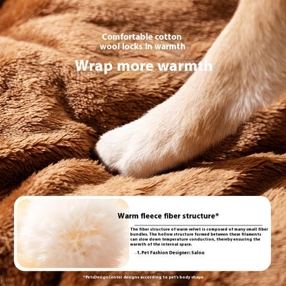 Small Dog Three-dimensional Bear Curved Room Kennel Removable Nest Warm Enclosed Cave Sofa Pets Supplies