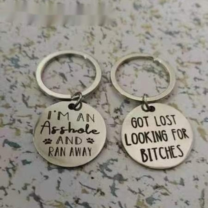 Funny Metal Dog Tag Stainless Steel Marking